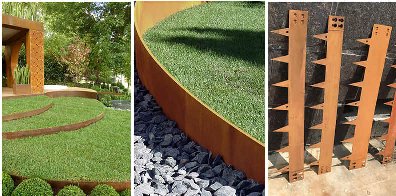 pics of corten edging
