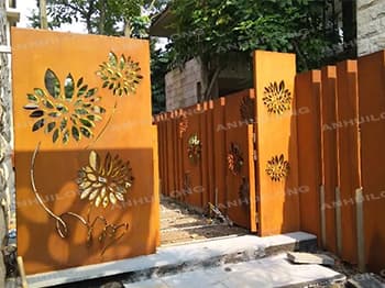 Corten Fence Panels