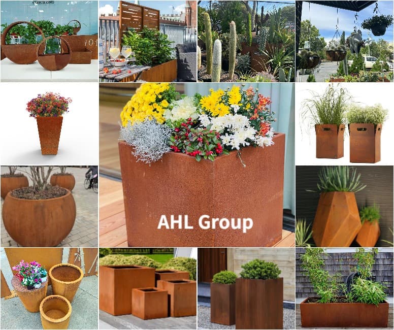 Corten steel Planters