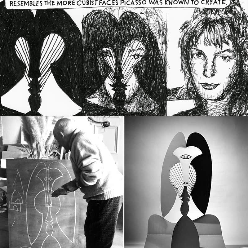 Picasso design the statue with weathering steel