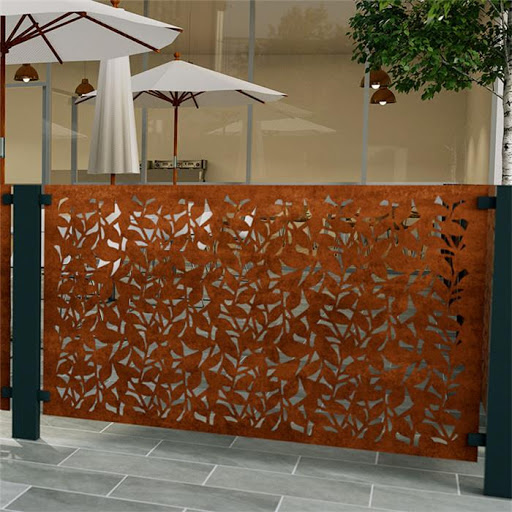 corten steel metal garden screens made in China