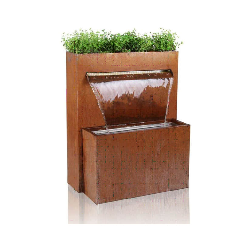 corten water features