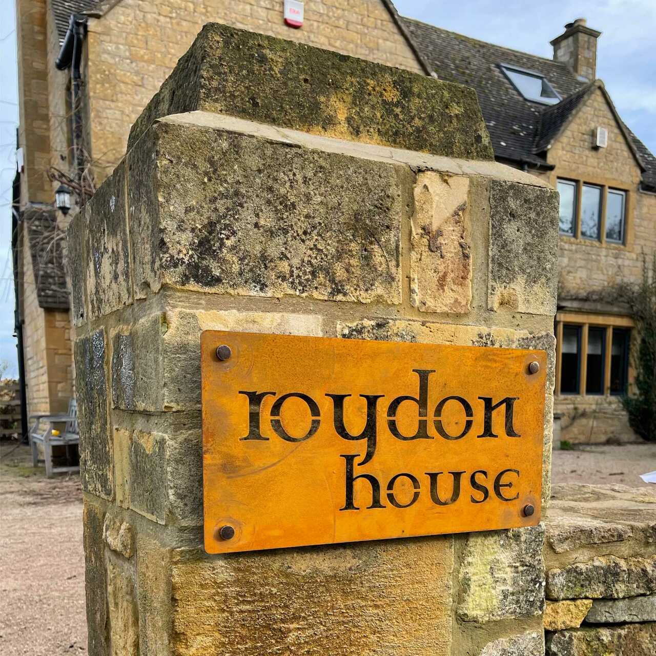 corten house sign