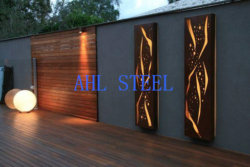 AHL STEEL customized cortetn steel screen light