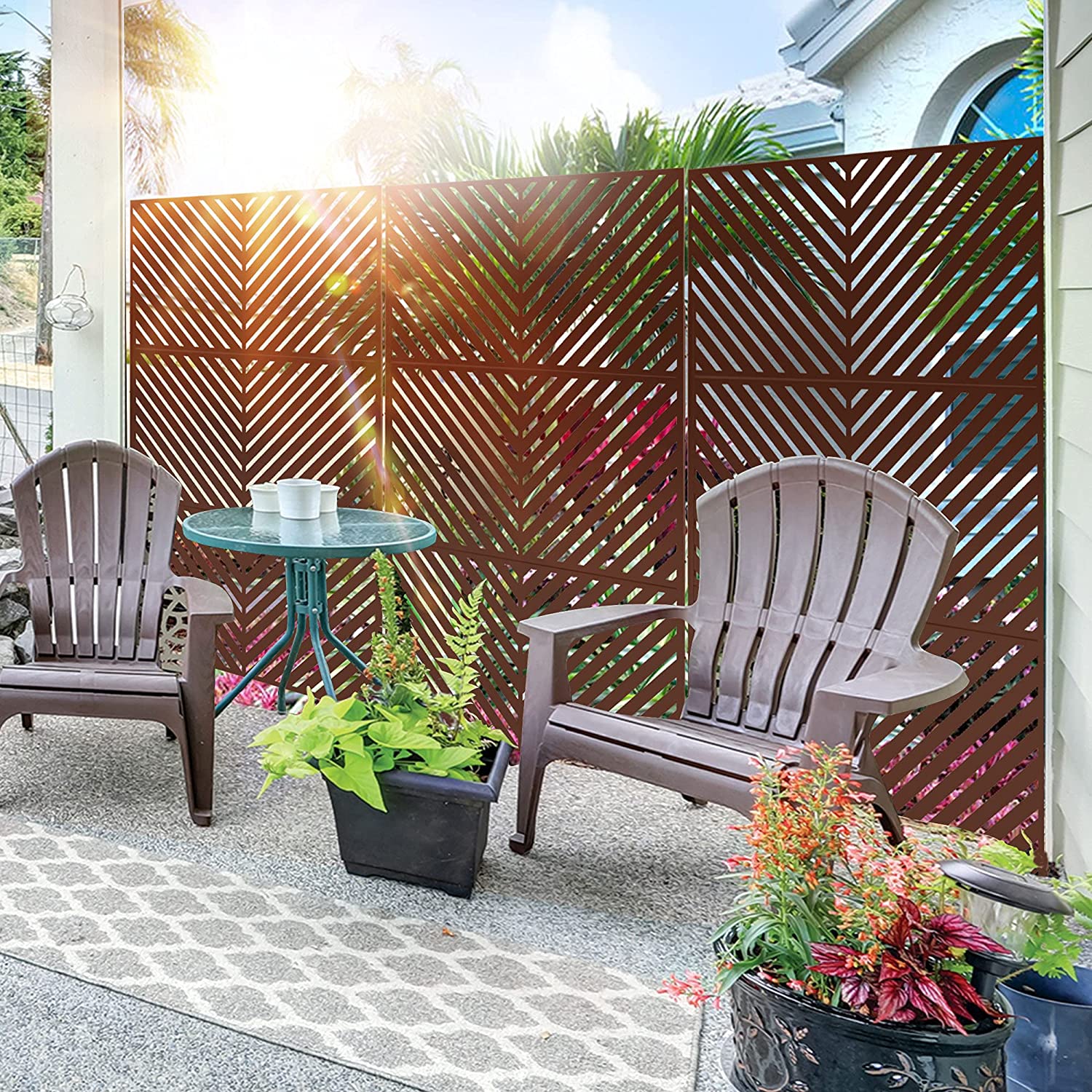 outdoor decorative garden screen panel