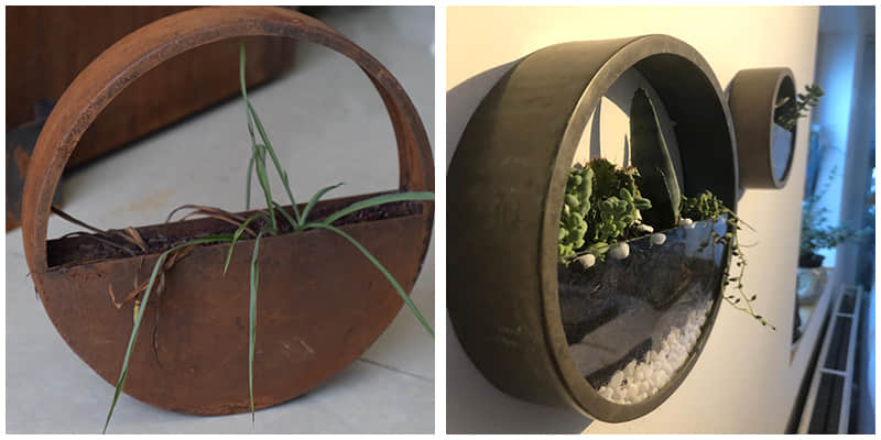 Wall Hanging Metal Planter