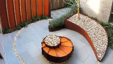 How is Corten Steel Applied in Gardens